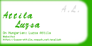 attila luzsa business card